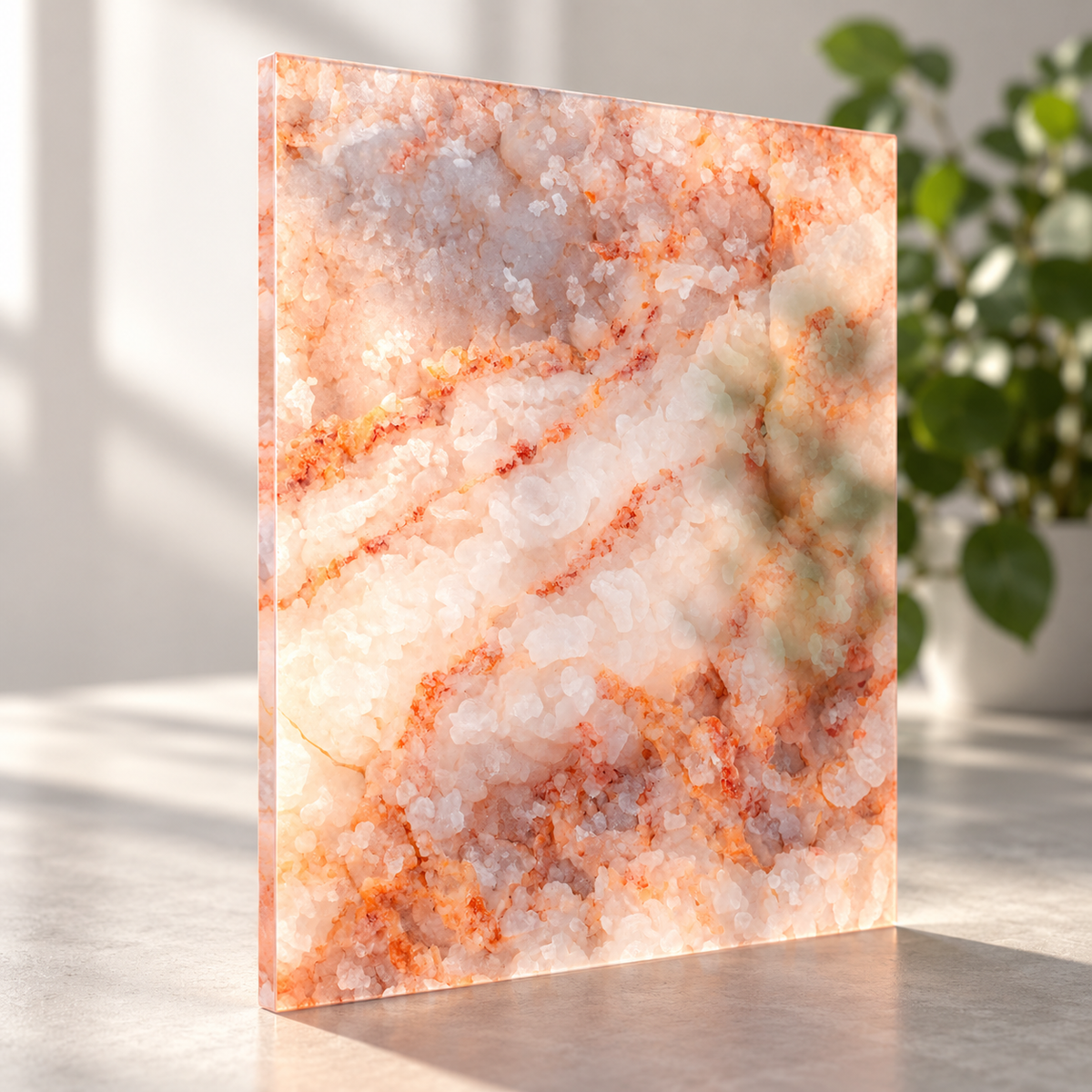 Light-transmitting Salt Lamp printed panel sample